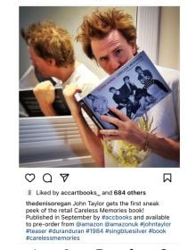 Duran Duran's John Taylor on photographer Denis O'Regan's instagram