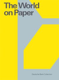 Bright yellow and grey cover, The World on Paper in dark grey font above by Kerber.