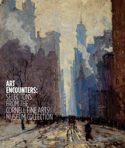 Dusk on Lower Broadway by Jonas Lie, ART ENCOUNTERS Selections from the Cornell Fine Arts Museum Collection in white to lower left