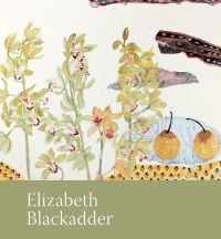 Book cover of Elizabeth Blackadder, featuring a painting titled 'Orchids and Pears', 1985. Published by National Galleries of Scotland.