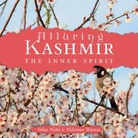 Book cover of Alluring Kashmir: The Inner Spirit, with a blossom tree. Published by Niyogi Books.