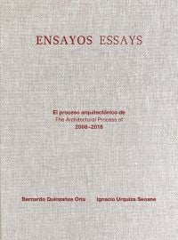 Grey linen cover of 'Ensayos / Essays, El proceso arquitectónico de/The Architectural Process of 2008-2018', by Ediciones El Viso.