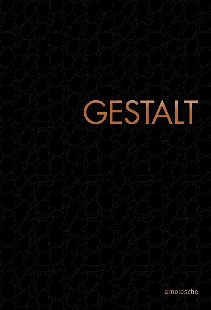 GESTALT in orange on black cover, arnoldsche below