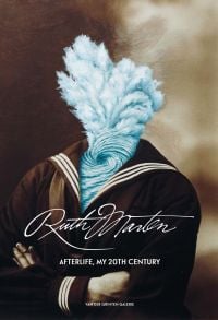 Book cover of Ruth Marten, Afterlife, My 20th Century, featuring a torso wearing black sailors jersey, with a sea whirlpool in place of head. Published by Verlag Kettler.