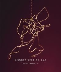 Book cover of Andrés Pereira Paz, Radio Carabuco, featuring an abstract wire sculpture suspended by a chain. Published by Verlag Kettler.