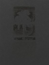 Book cover of Blackout with laser etching. Published by L'Artiere.
