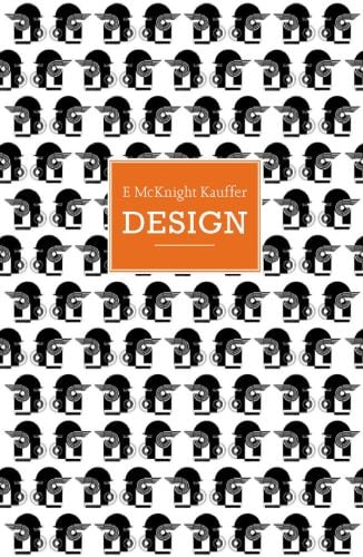Black graphic repeated icon on white cover of 'E. Mcknight Kauffer, Design' by ACC Art Books.