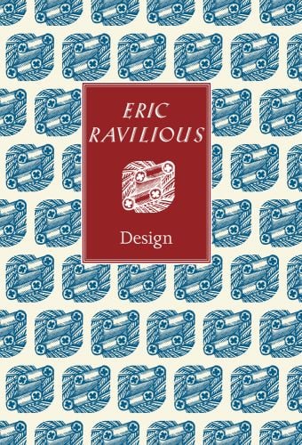 Repeated blue pattern on cream cover of 'Eric Ravilious', by ACC Art Books.