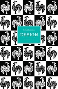 Black and white rooster design, on cover of 'FHK Henrion Design', by ACC Art Books.