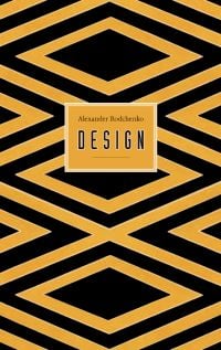 Black and gold diamond print design, to cover of 'Rodchenko, Design', by ACC Art Books.