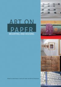 Book cover of Art on Paper: Mounting and Housing, with stored artworks. Published by Archetype Publications.