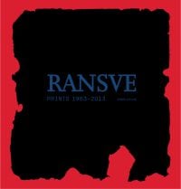 Book cover of Ransve: Prints 1963 - 2013 with a red and black print. Published by Arnoldsche Art Publishers.