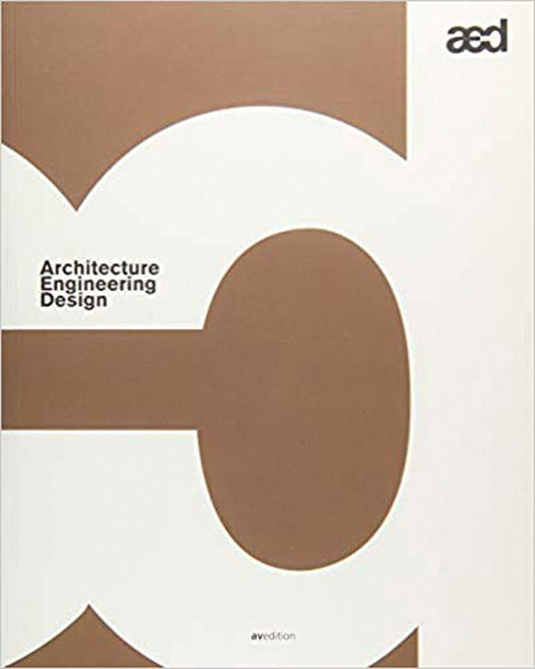 Brown and white cover of 'Architectural Design Engineering', by Avedition Gmbh.