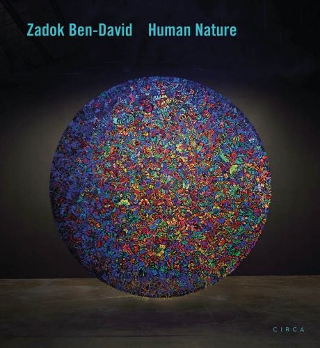 The Other Side of Midnight - Installation, multicoloured sphere, on cover of 'Zadok Ben-David, Human Nature', by Circa Press.