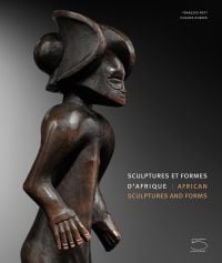 Book cover of African Sculptures and Forms, featuring a dark wood carved figure. Published by 5 Continents Editions.