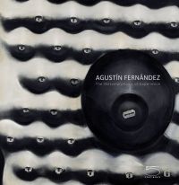 Book cover of Agustin Fernandez, The Metamorphosis of Experience, featuring a painting of black sphere with razor blade to center. Published by 5 Continents Editions.