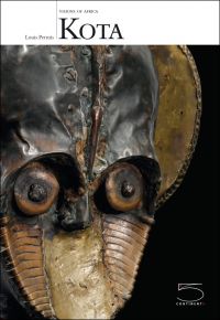 Book cover of Kota, featuring a metal sculpture of face with copper cheeks and prominent eyes. Published by 5 Continents Editions.