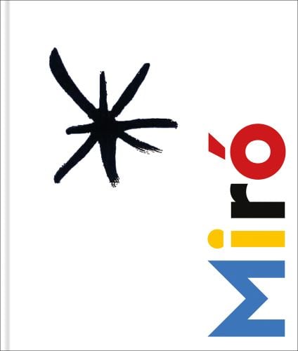 Black crossed star on white cover, Miro in blue, yellow, black and red font rotated left down right edge.
