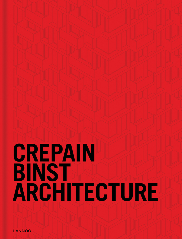 Red cover of 'Crepain Binst Architecture,X05 24/24 - Contemporary & Future Contents', by Lannoo Publishers.