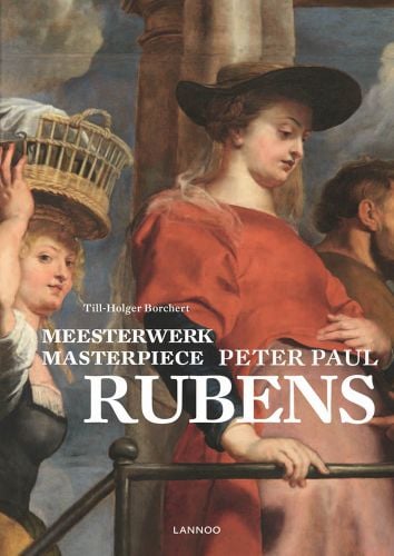Detail of oil painting 'Meeting of Mary and Elisabeth', on cover of 'Masterpiece: Peter Paul Rubens', by Lannoo Publishers.