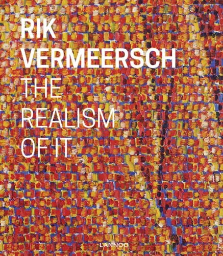 Detail of colourful painting on cover of 'Rik Vermeersch: The Realism of It', by Lannoo Publishers.