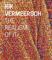 Detail of colorful painting on cover of 'Rik Vermeersch: The Realism of It', by Lannoo Publishers.