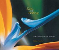 Book cover of Zen of Seeing, with a close-up of an orange and blue flower head. Published by Mapin Publishing.