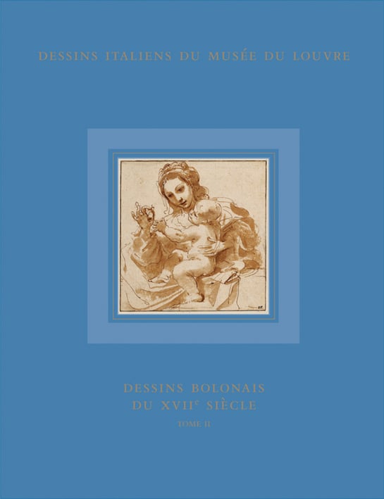 Book cover of Dessins Bolonais, featuring a painting of mother and child. Published by Officina Libraria.