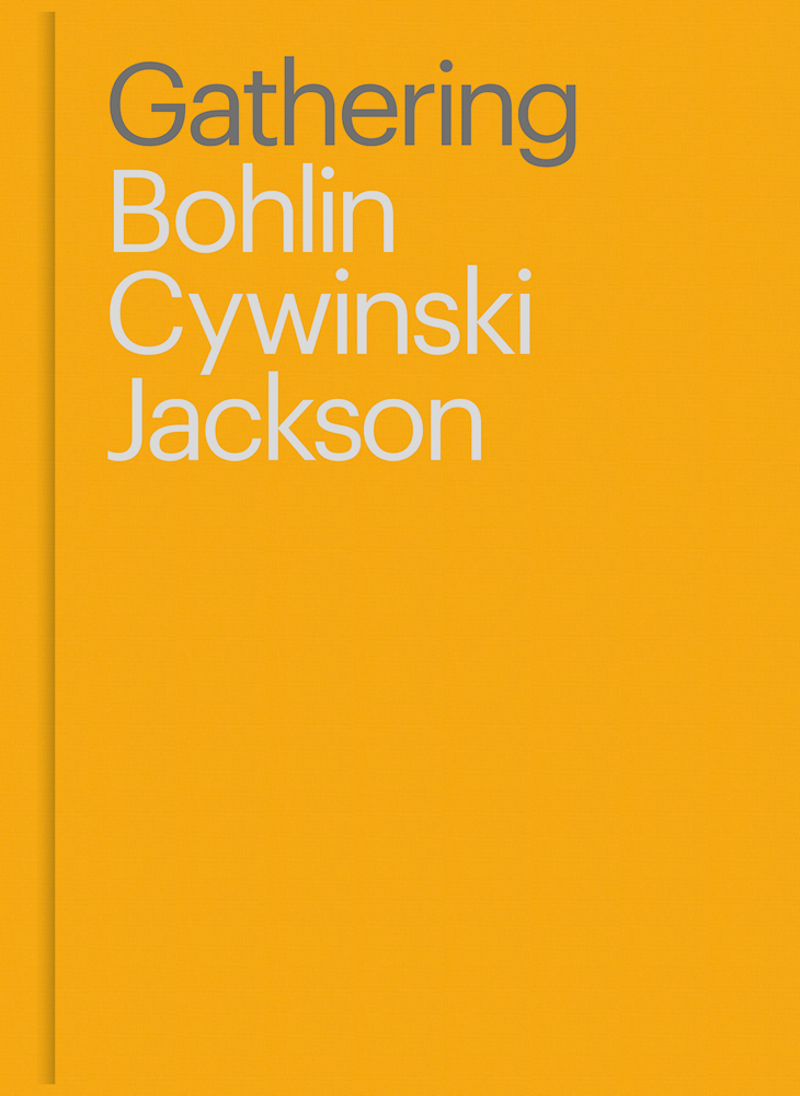 Gathering Bohlin Cywinski Jackson in grey font on amber cover