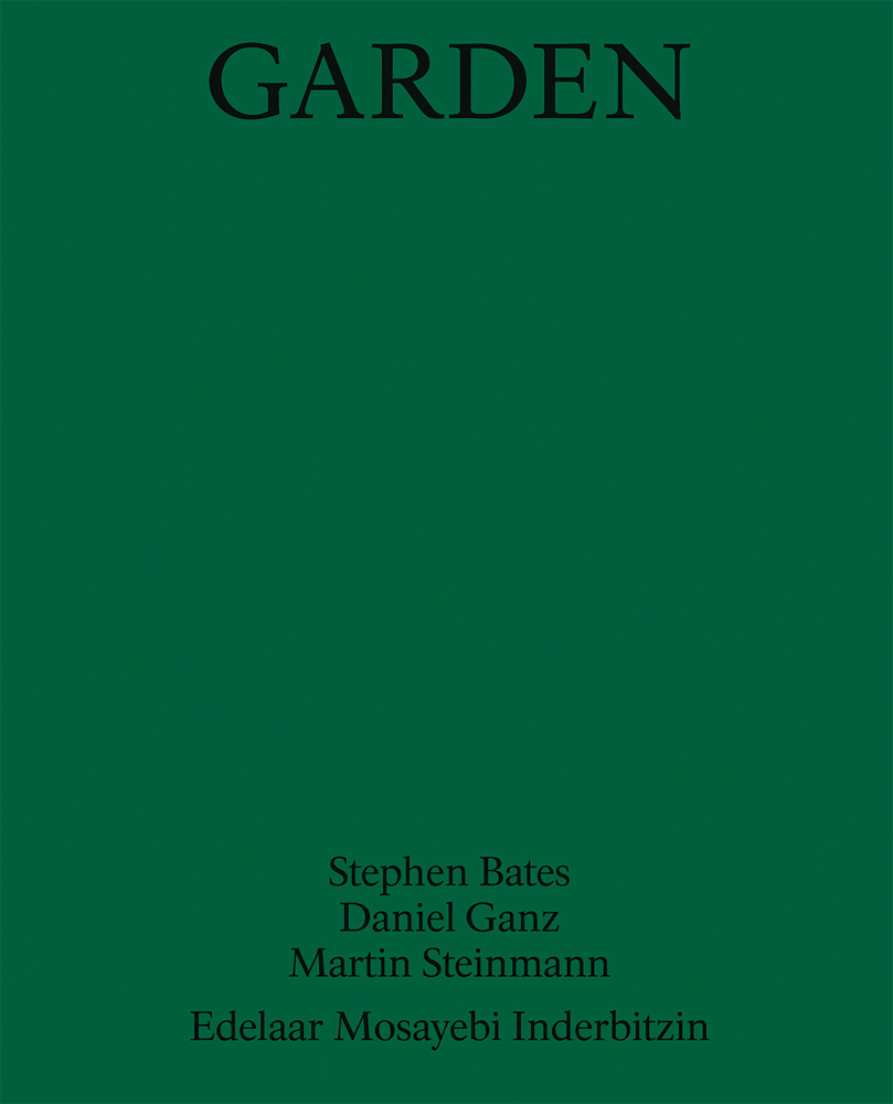 Garden in black capital font on green cover