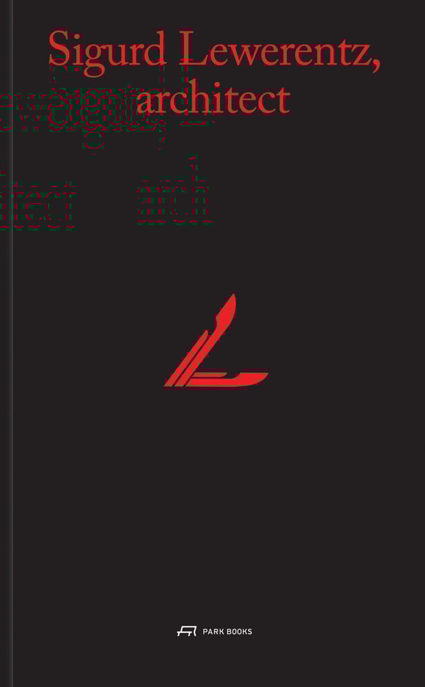 Black book cover of Sigurd Lewerentz, Architect. Published by Park Books.
