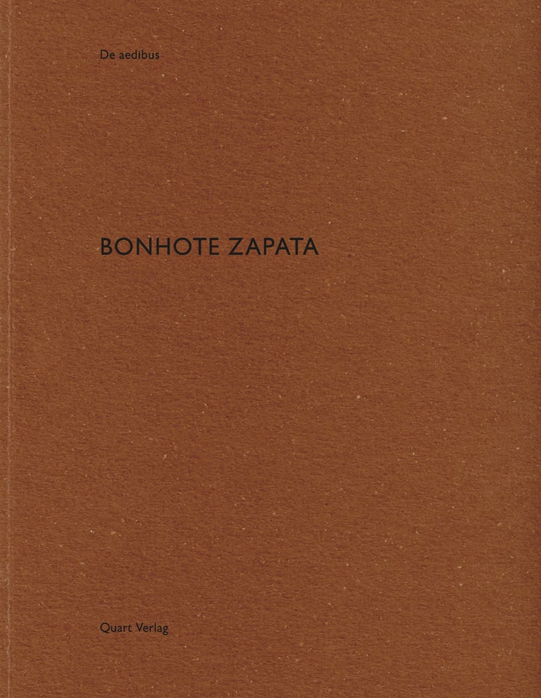 BONHOTE ZAPATA, in black font, to centre of brown cover, by Quart Publishers.