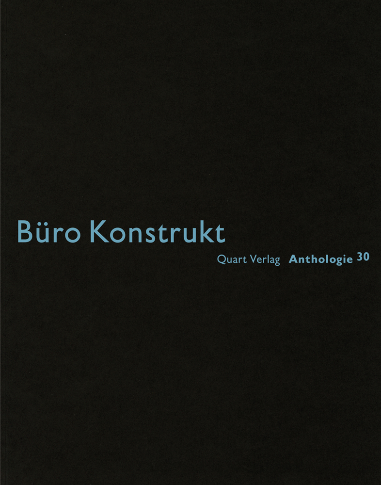 Buro Konstrukt: Anthologie 31: German Text