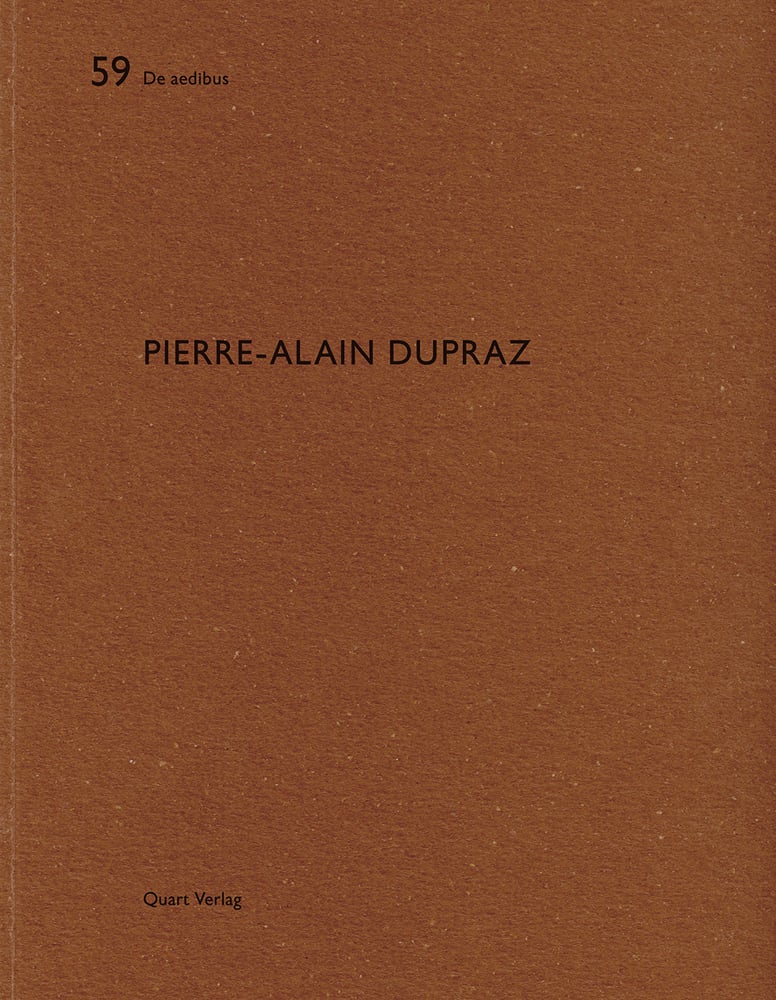 Pierr-Alain Dupraz: De Aedibus