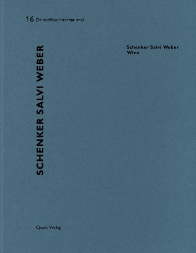 Blue cover, 16 De aedibus international, SCHENKER SALVI WEBER, Quart Verlag in black font