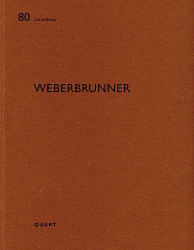 80 De aedibus WEBERBRUNNER in black font on brown cover.