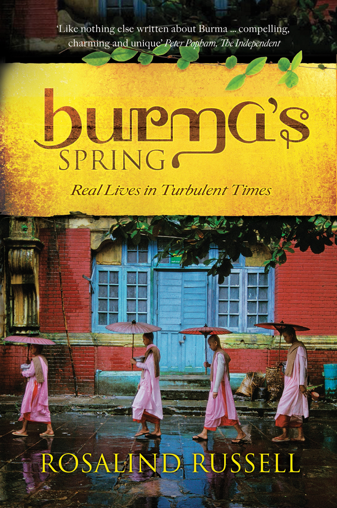 Procession of Nuns, Rangoon, Burma/Myanmar, 1994, on cover of 'Burma's Spring', by River Books.