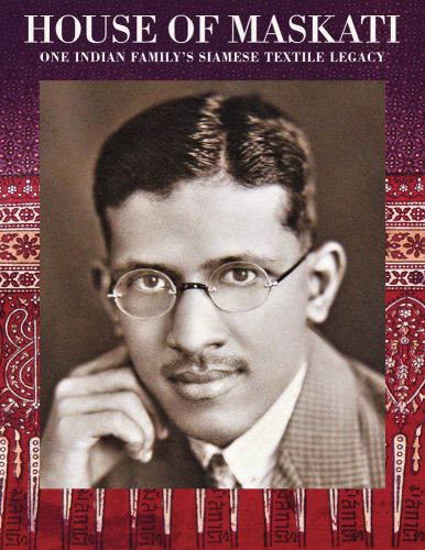 House of Maskati's Abdultyeb Maskati in spectacles, hand resting on face, to cover of 'House of Maskati', by River Books.