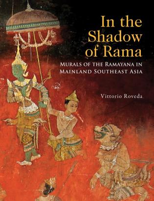 Asian mural painting to cover of 'In the Shadow of Rama', by River Books.