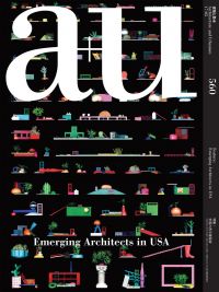 Magazine cover of a+u 17:05, 560: Emerging Architects in USA. Published by Shinkenchiku-Sha Co., Ltd.