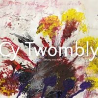 Book cover of Cy Twombly, with an abstract painting. Published by Sieveking.