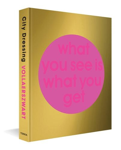Gold front cover with a large pink circle displaying What you see is what you get in darker pink in the centre