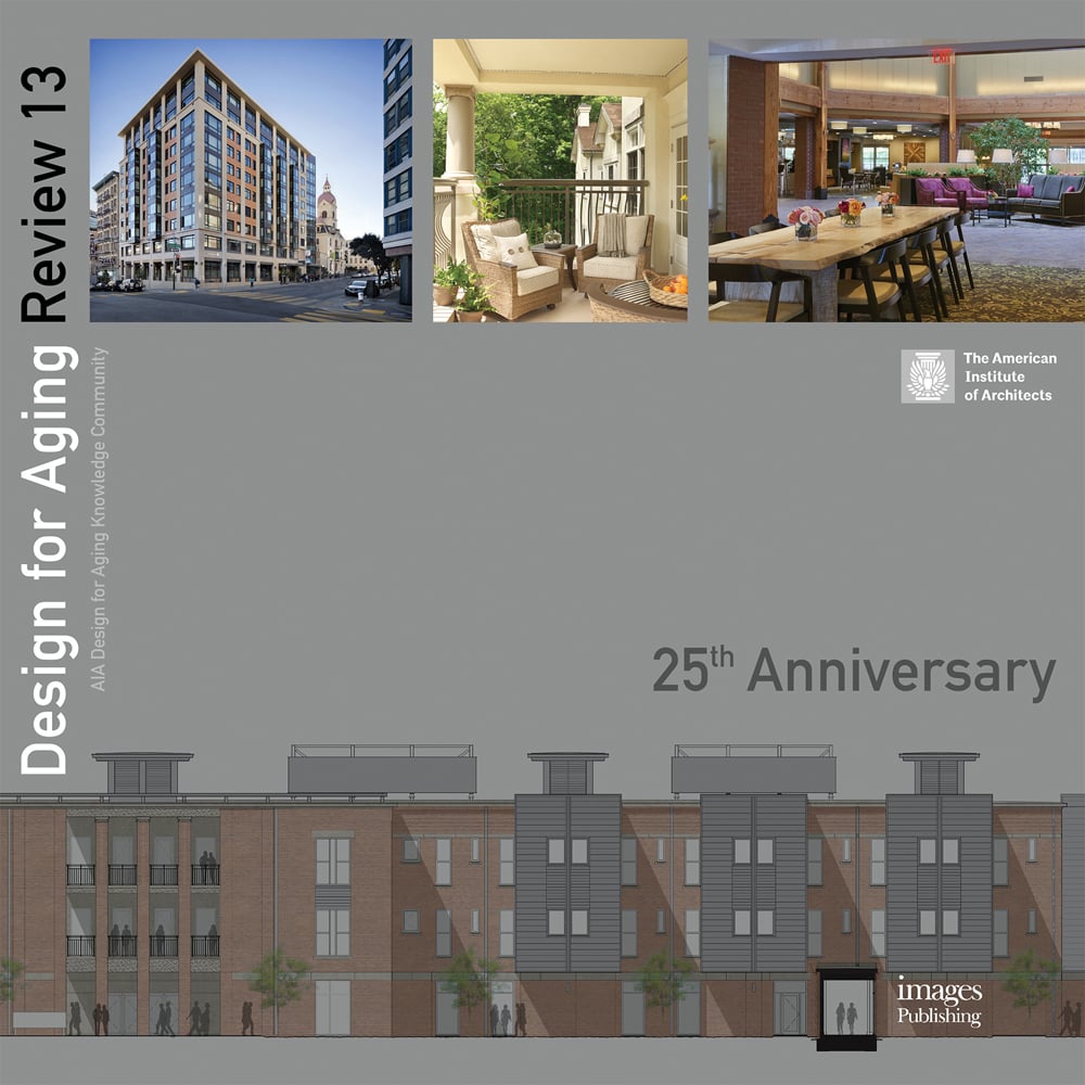 Book cover of Design for Aging Review: 25th Anniversary: AIA Design for Aging. Published by Images Publishing.