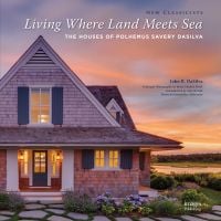 Book cover of Living Where Land Meets Sea: The Houses of Polhemus Savery, featuring residential property, Sundowner. Published by Images Publishing.