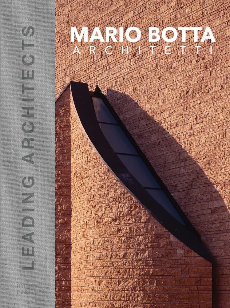 Book cover of Mario Botta Architetti: Leading Architects, featuring a large brick building. Published by Images Publishing.