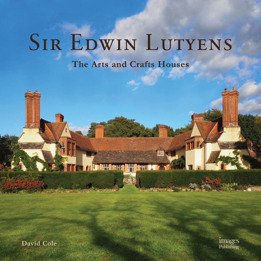 Goddards, large country house in Abinger Common, Surrey, England, on cover of 'Sir Edwin Lutyens , The Arts & Crafts Houses', by Images Publishing.