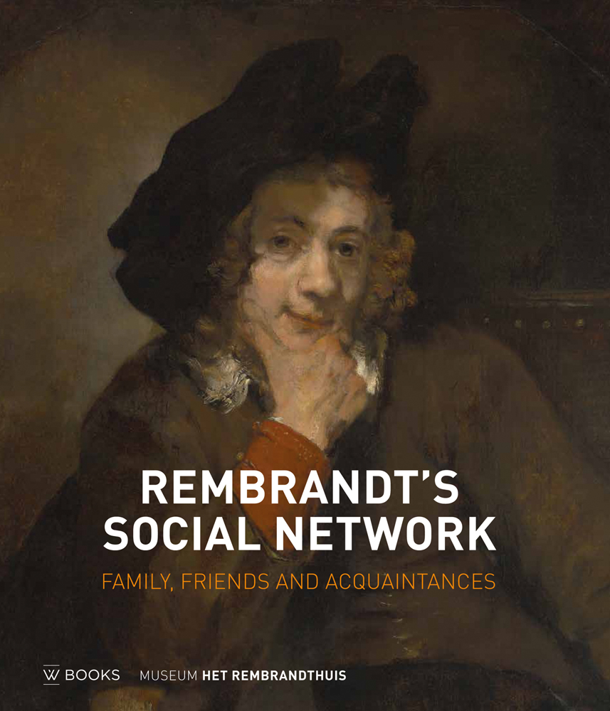 Baroque portrait, Titus, the Artist's Son by Rembrandt, REMBRANDT'S SOCIAL NETWORK in white font below.