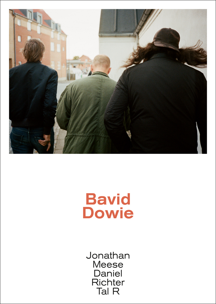 White book cover of Bavid Dowie, with a photo of three men walking away from camera, down a residential street. Published by Verlag Kettler.