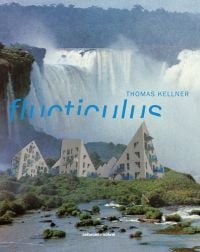 Book cover of Flucticulus, with an image of a modern building, with a waterfall behind. Published by Seltmann Publishers.