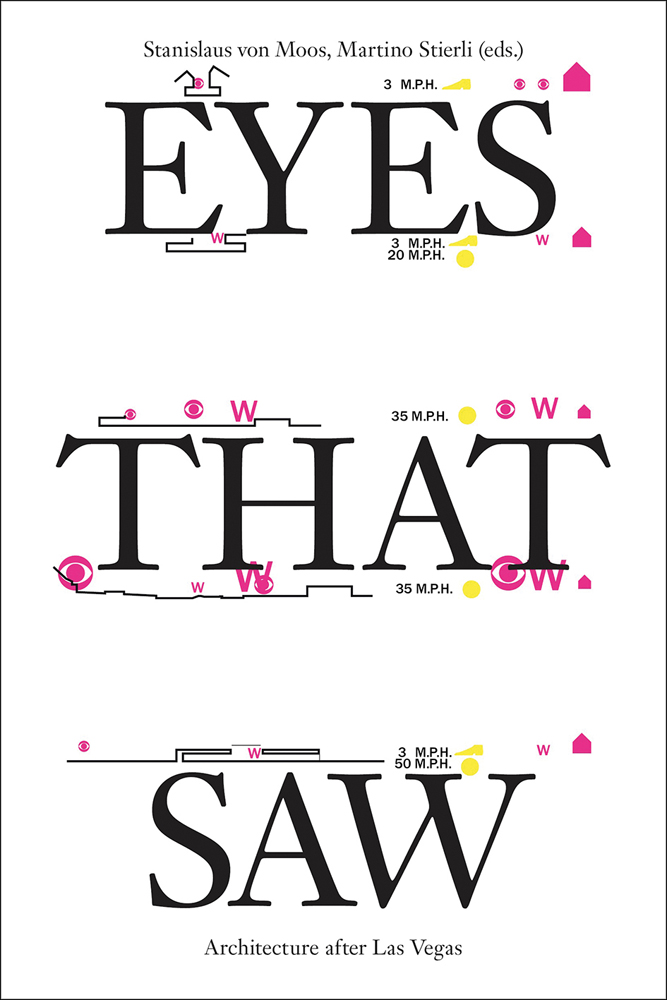EYES THAT SAW in black font on white cover, with pink eye motifs dotted around text.